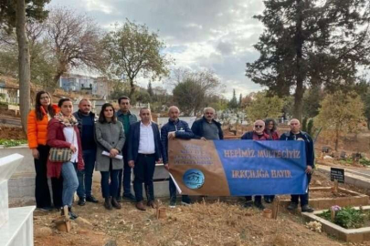 Yakılan mülteci işçiler mezarı başında anıldı