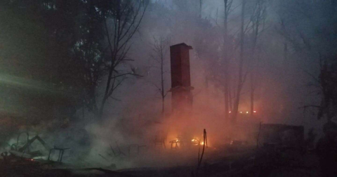 Tarihi Yedi Uyuyanlar Mağarası bölgesinde korkutan yangın