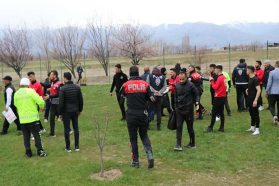 Amatör küme maçı olaylı bitti: 5 gözaltı