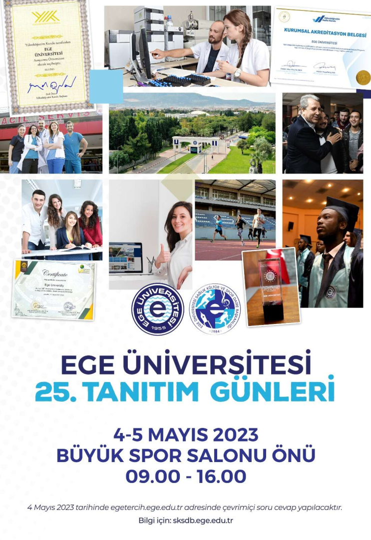 EÜ’de “25.Ege Üniversitesi Tanıtım Günleri” düzenlenecek