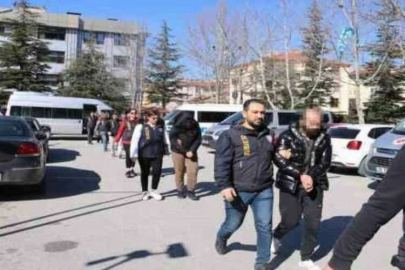 Afyon'da Tavşanlar çetesinin 7 üyesi tutuklandı