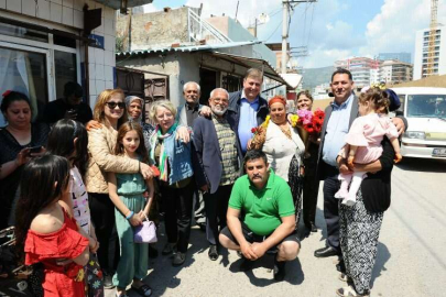 Tugay ve Foggo, Örnekköylüler ile bayramlaştı