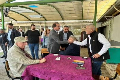 Tire'de Erzurumlular Derneği'nden AK Partili Kırkpınar'a tam destek