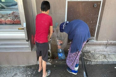 İzmir'de su kesintisine muhtardan tankerli çözüm