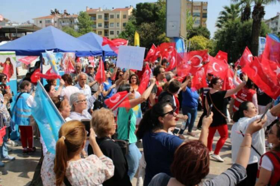 Aydın meydanında seçim hareketliliği