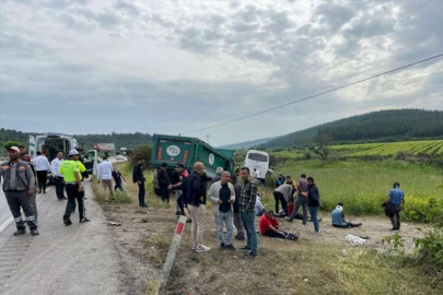 Manisa'da zincirleme kaza: Yaralılar var