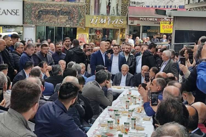 Bakan Soylu, Fatih'te esnaflarla bir araya geldi