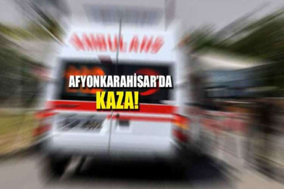 Afyonkarahisar'da kaza! Otomobil, araziye devrildi