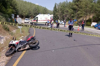 Muğla'da kaza: Polis memuruyla çarpıştı