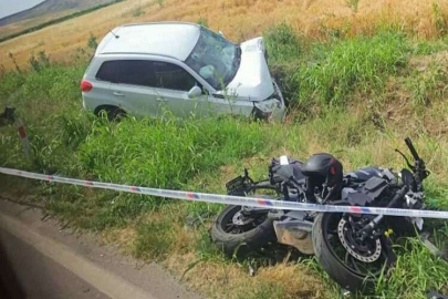 İzmir'de feci kaza… Otomobil ile motosiklet çarpıştı