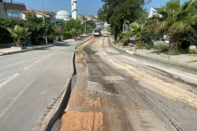 Urla'nın Erdoğan Ker Caddesi yenileniyor