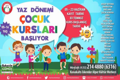 Menteşe Belediyesi'nde yaz kursu kayıtları başladı