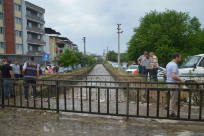 Aydın'da yağış sonrası Kalabak Çayı taştı