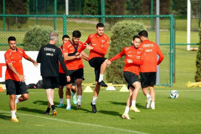 A Milli Futbol Takımı'ndan Letonya maçı hazırlıkları