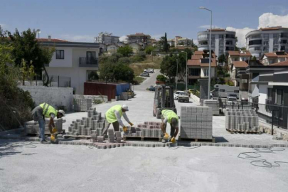 Kadınlar Denizi’nde yol yapım çalışmaları devam ediyor