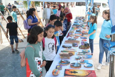 Aydın'da atıkları sanata dönüştürdüler