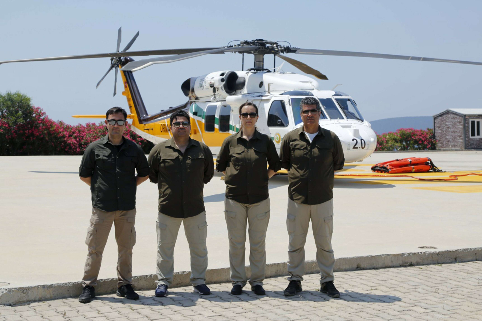 yangın söndürme helikopteri