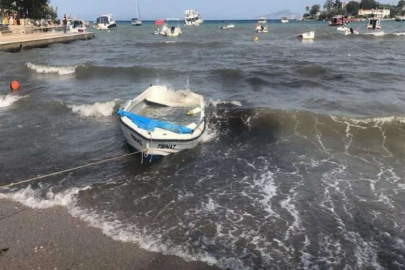 Muğla'da kuvvetli lodos etkili oldu