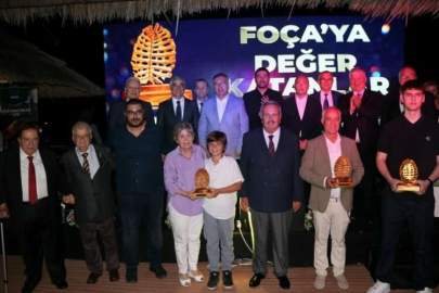 Foça'ya değer verenler ödüllendirildi