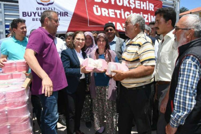 Denizli’de hayvan yetiştiricilerine destek