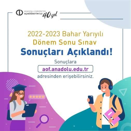 AÖF sınav sonuçlarının açıklandığı duyurusu yapıldı. İşte milyonlarca öğrencinin merakla beklediği sınav sonuçları... Anadolu Üniversitesi Açıköğretim Fakültesi Bahar Dönemi final sınavları, 3-4 Haziran ve 10-11 Haziran tarihlerinde gerçekleştirilmişti. Merakla beklenen sınav sonuçları açıklandı. Peki, AÖF sınav sonuçlarına nasıl ve nereden bakılıyor? 