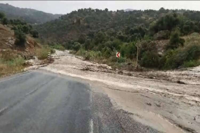 Aydın Çine'de sel meydana geldi