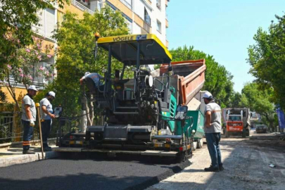 Karabağlar'da asfaltlama çalışmaları sürüyor