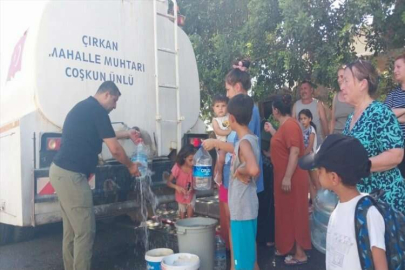 Bodrum'da su kesintisine vatandaştan tepki!