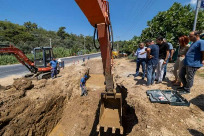 İZSU Özdere’deki arızaya anında müdahale etti