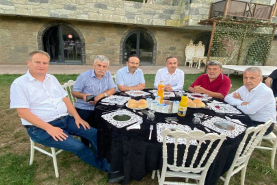 Zonguldak'ta  Kaymakam Yılmaz'a veda yemeği