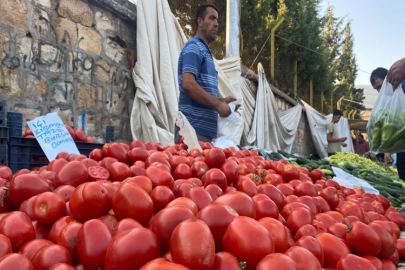 Salçalık domates ve biberler tezgahlarda yerini aldı