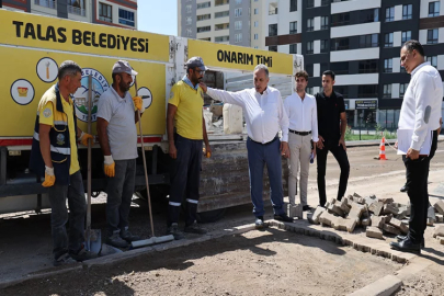 Kayseri’de onarım timi iş başında