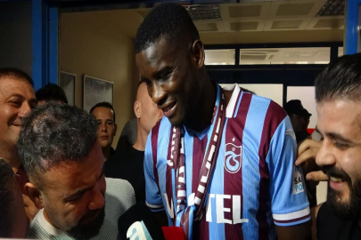 Trabzonspor’un yeni transferi Paul Onuachu, Trabzon’da