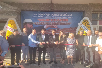 Hakan Kalfaoğlu İzmir’deki Seçim Koordinasyon Ofisini açtı