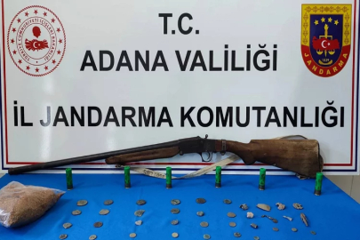 Adana’da tarihi eser ele geçirildi