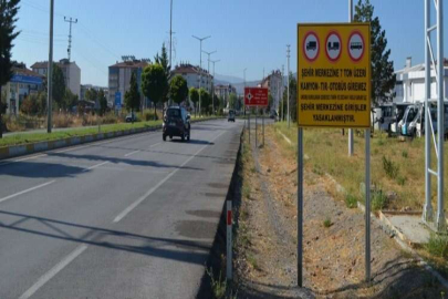 Beyşehir'in giriş ve çıkışlarına uyarı levhaları