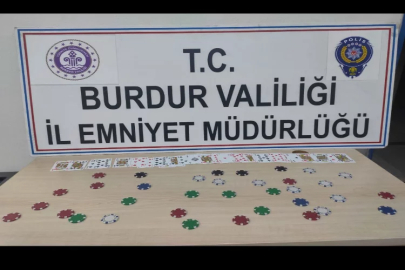 Burdur'da kumar oynayanlara para cezası