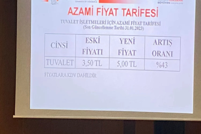 Eskişehir’de tuvalet fiyatları 5 liraya yükseldi