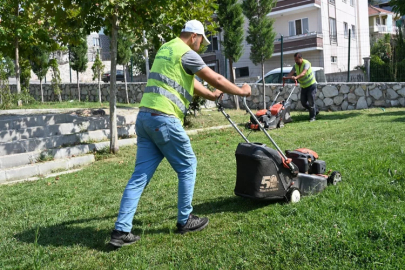 Soma Belediyesi’nden yeşil alan çalışması