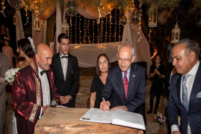 Kılıçdaroğlu, Başkan Soyer'in kızının nikah törenine katıldı