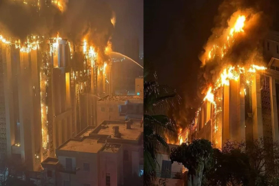 Mısır’da polis merkezinde yangın