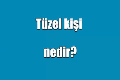 Tüzel kişi nedir, tüzel kişi ne anlama gelir? İşte tüzel kişi örnekleri!