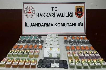 Hakkari'de çok sayıda gümrük kaçağı malzeme ele geçirildi