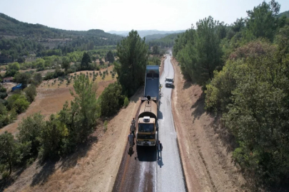 Manisa'da 111 kilometrelik asfaltlama çalışması