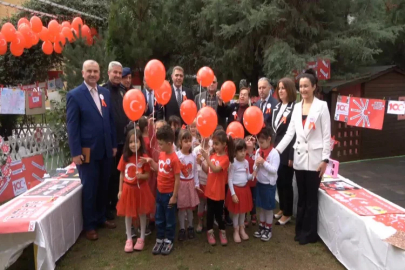 Düzce’de minikler Cumhuriyetin 100. yılını kutladı