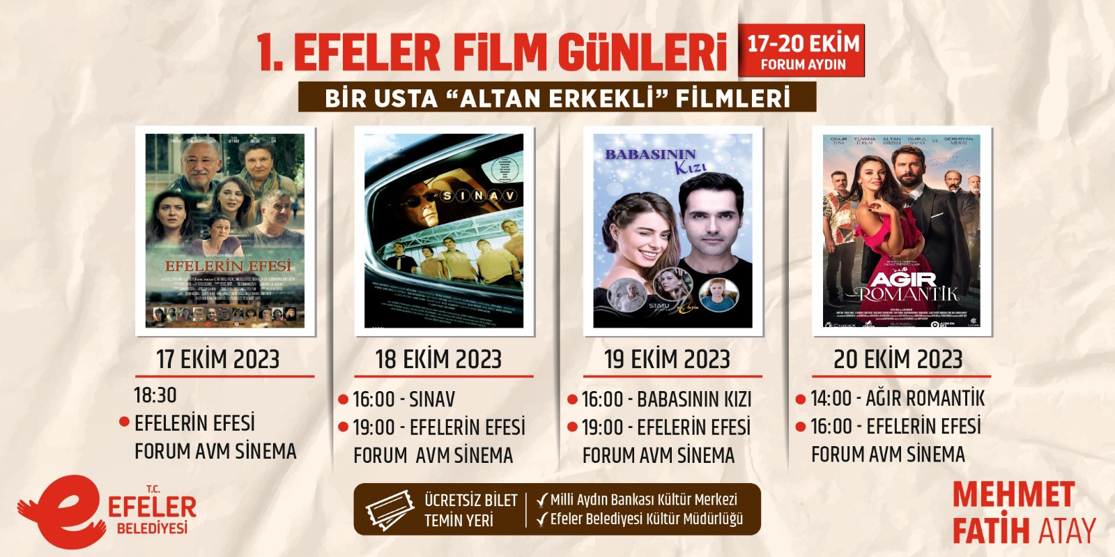 Efeler Film Günleri başlıyor