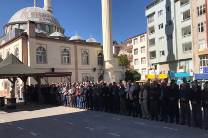 Gümüşhane’de Filistinliler için cenaze namazı kılındı