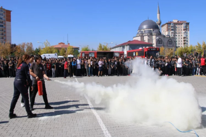 Kayseri’de gerçeğini aratmayan tatbikat