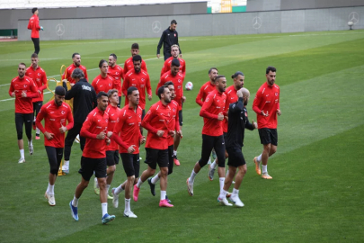 A Milli Futbol Takımı, maç hazırlıklarını tamamladı