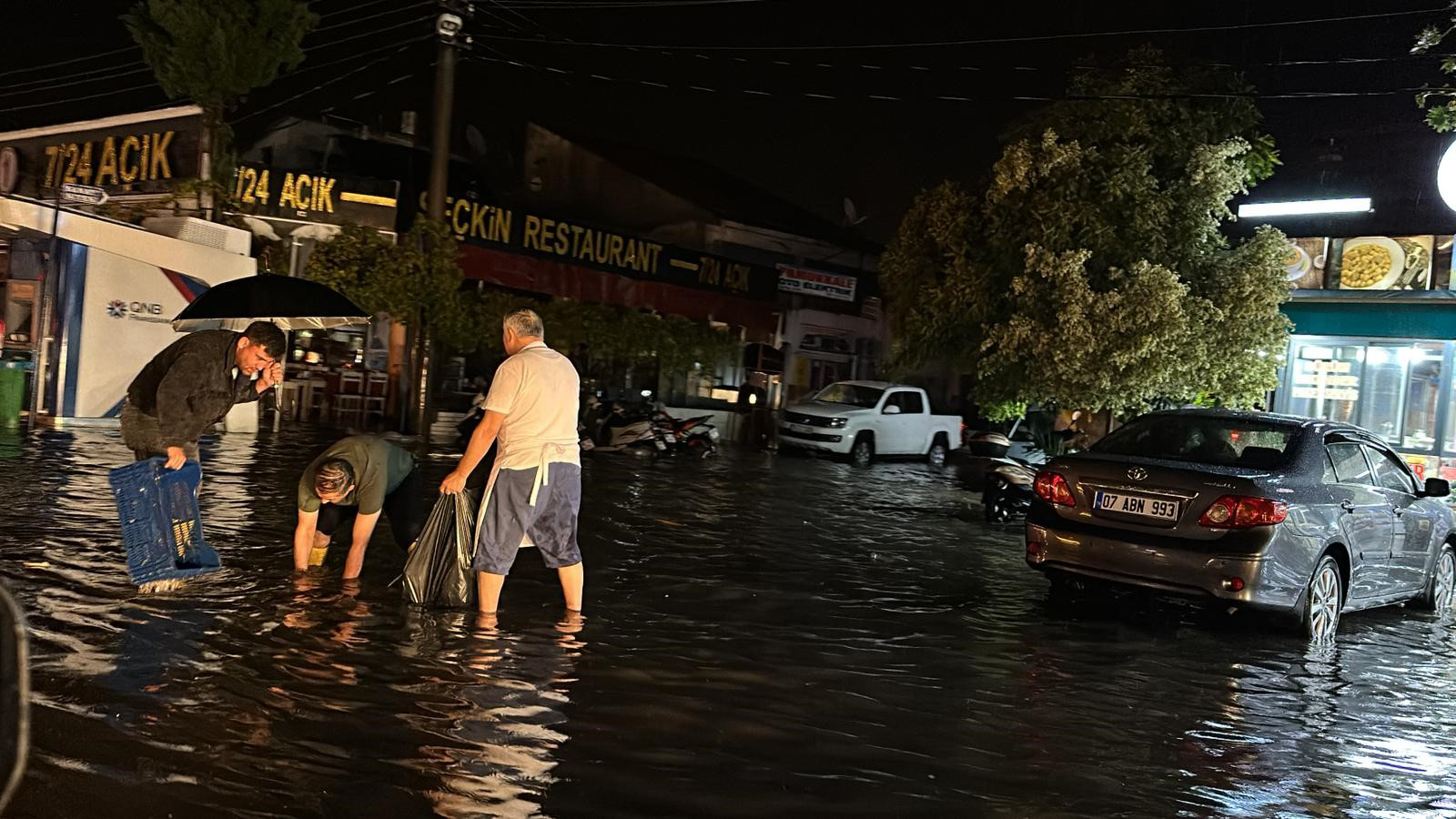 fethiye yağış vatandaş